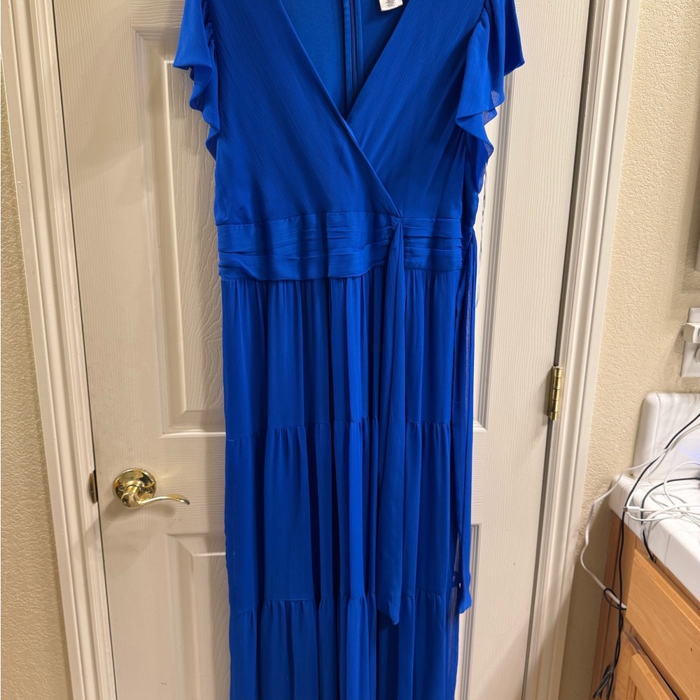 DKNY Royal Blue Maxi Dress
